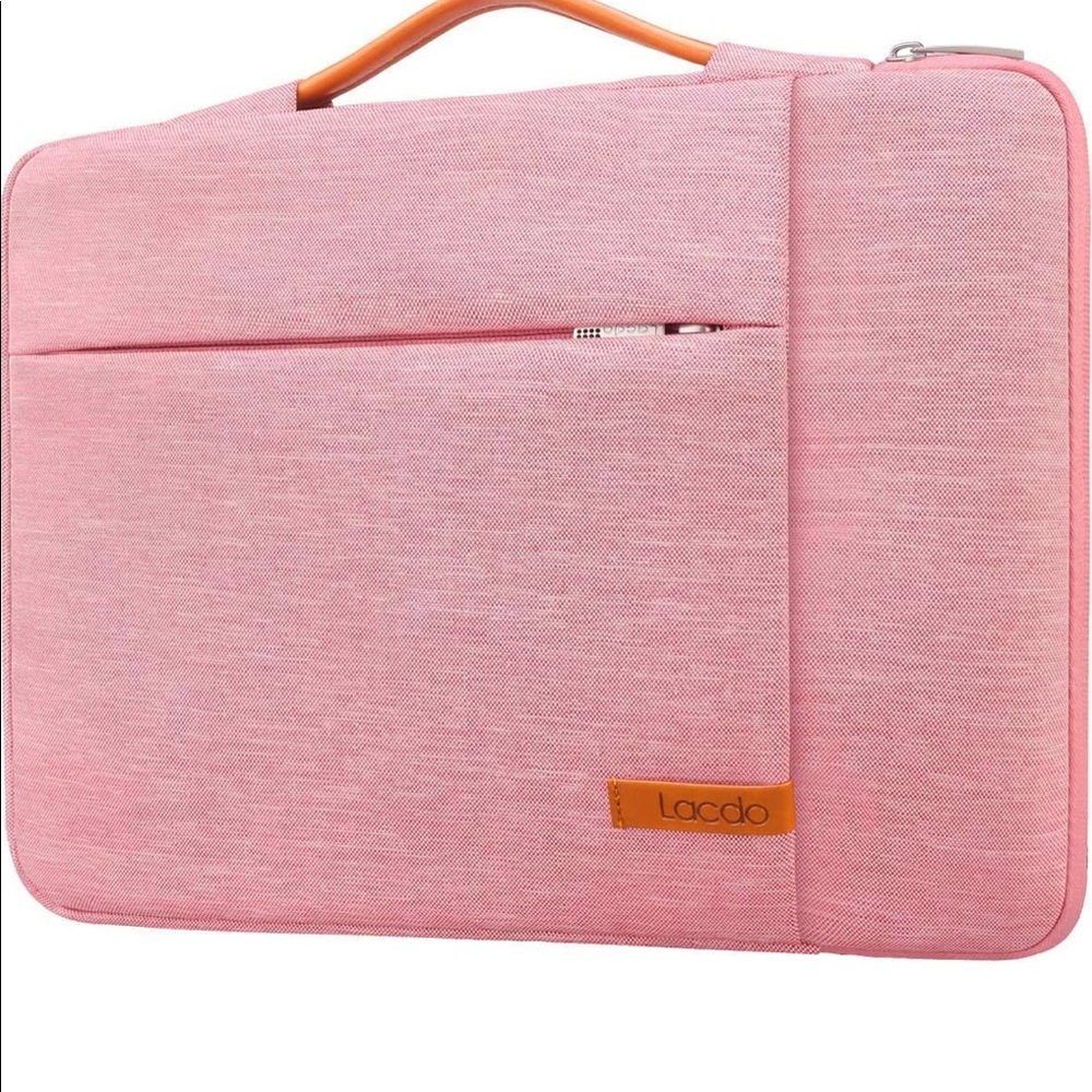 Lacdo laptop sleeve with handle and pockets, water resistant